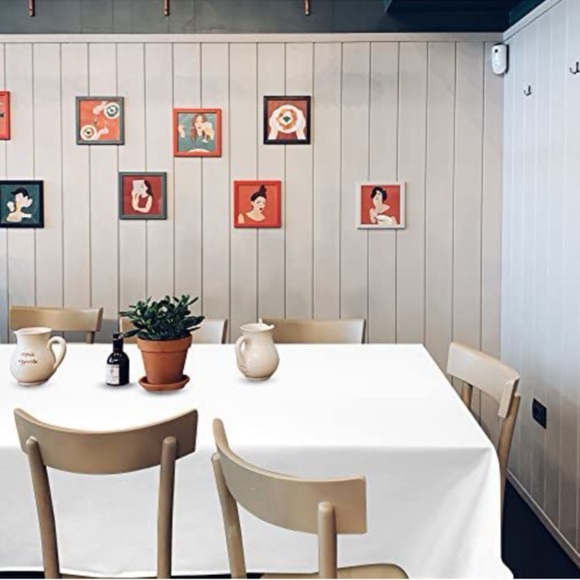 NWT 60x84 White Tablecloth - Picture 4 of 13